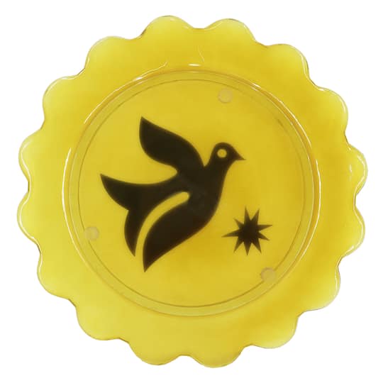 Jonathan Adler x Michaels 10.75" Bird Art Scalloped Edge Glass Plate